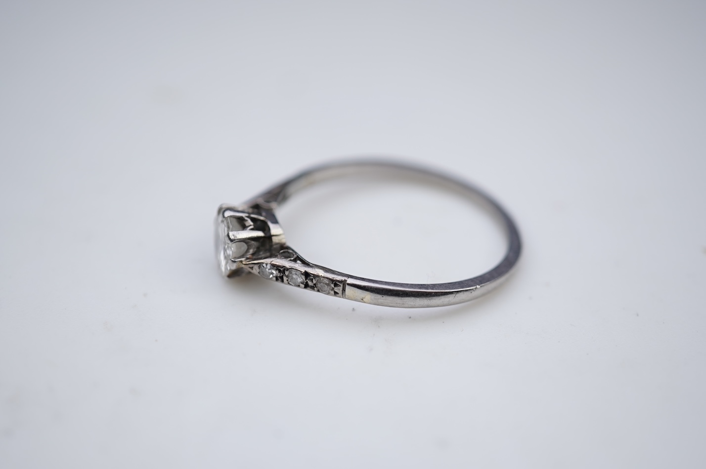 A diamond ring, early 20th century